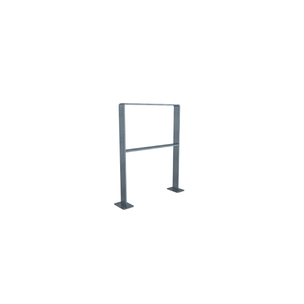 Leaning bracket made of flat steel | 70 x 70 mm | for doweling, with crossbar | width: 600mm | hot-dip galvanized